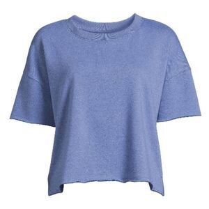 Women's Sleep Lounge Mid-Sleeve Pajama Shirt Size M